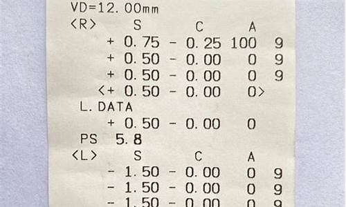 医学验光单子怎么看图解_医学验光单