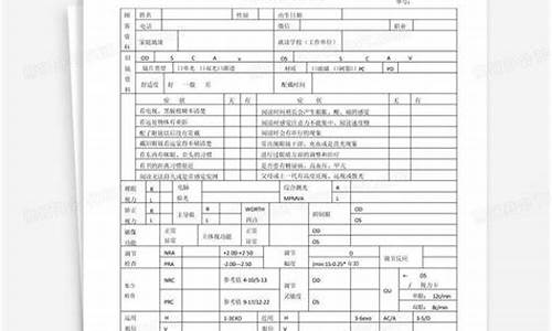 医学验光单_医学验光单矫正视力为什么是1.0