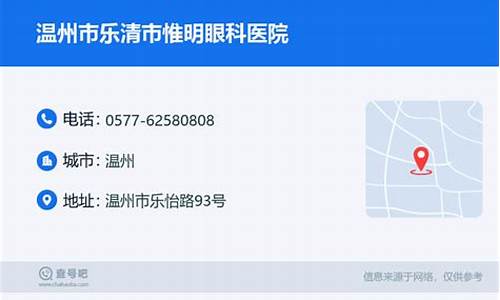 乐清市惟明眼科医院是几级医院_乐清市惟明眼科医院